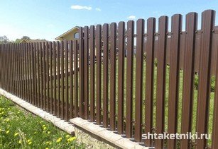 Штакетник широкий 115 мм 8017 шоколад в городе Семей